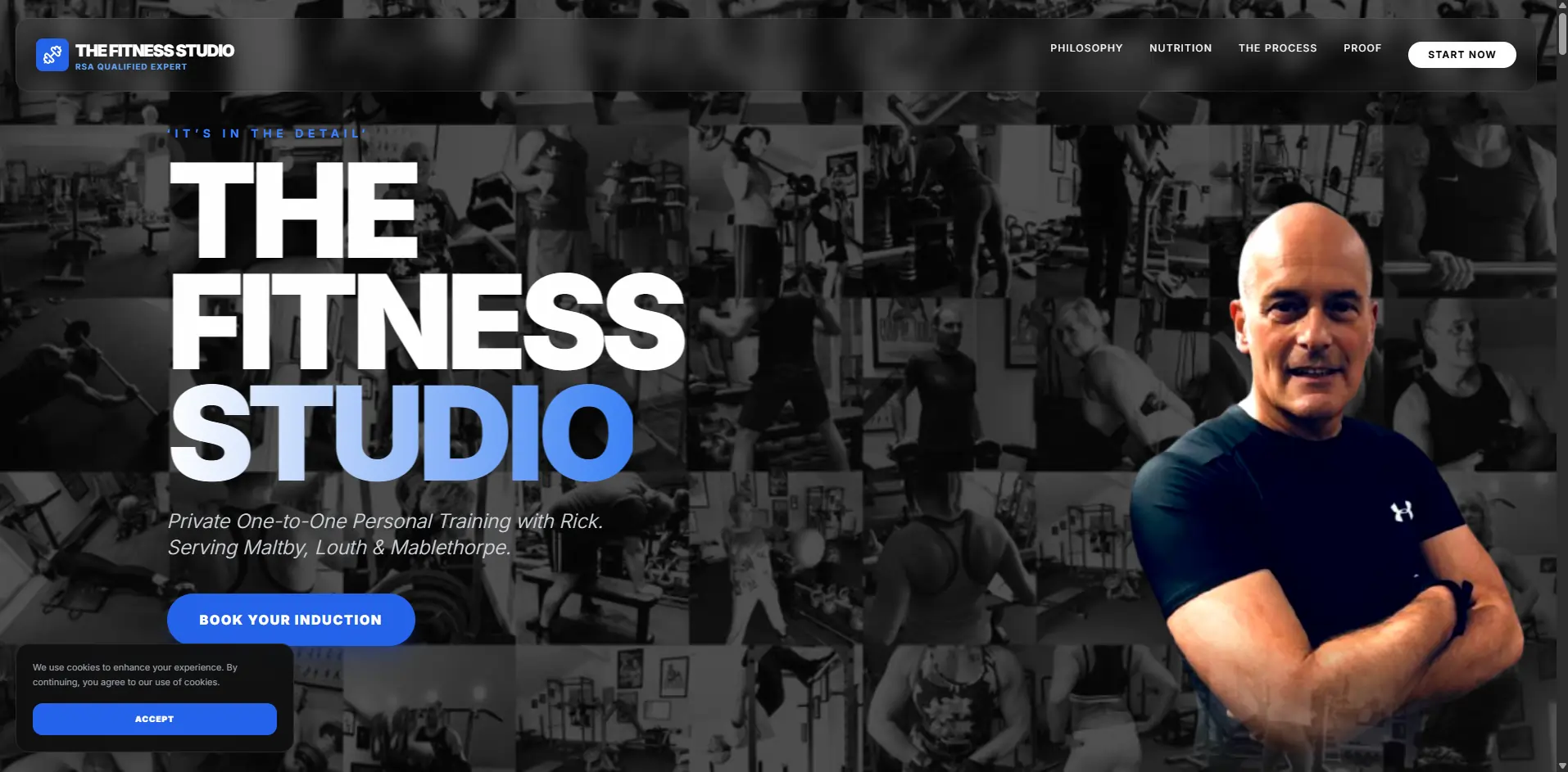 The Fitness Studio Lincoln Personal Trainer Landing Page